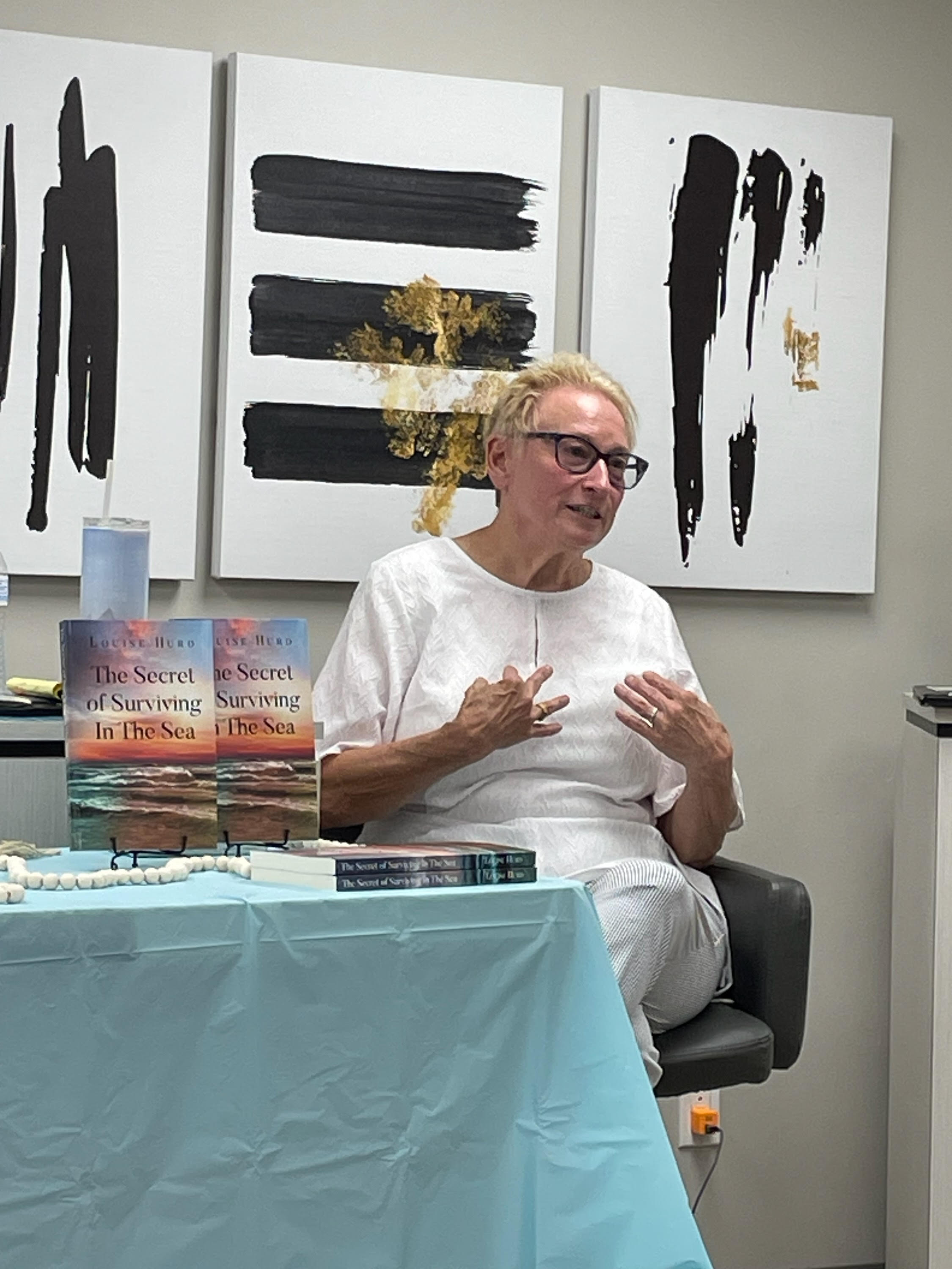 photo from first book signing/reading
